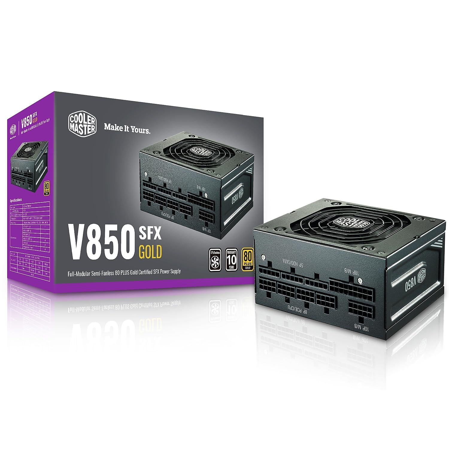 PSU COOLER MASTER V850 SFX 80+ GOLD FULL MODULAR BLACK